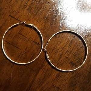Maurices gold tone pierced hoop earrings